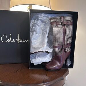 Cole Haan Chestnut Buckle Boots